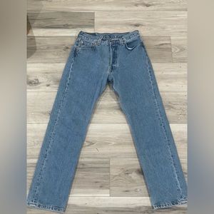 vintage Levis original 501s, 30 waist 30 length blue denim